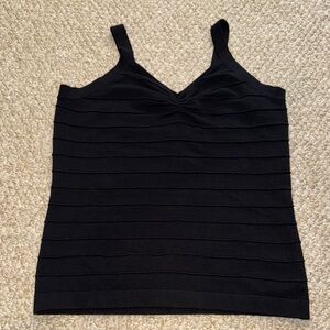 Charlotte Russe Textured Black Camisole